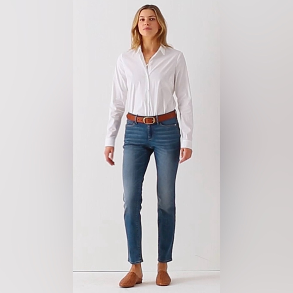 J. Jill Women's Straight Leg Blue Jeans